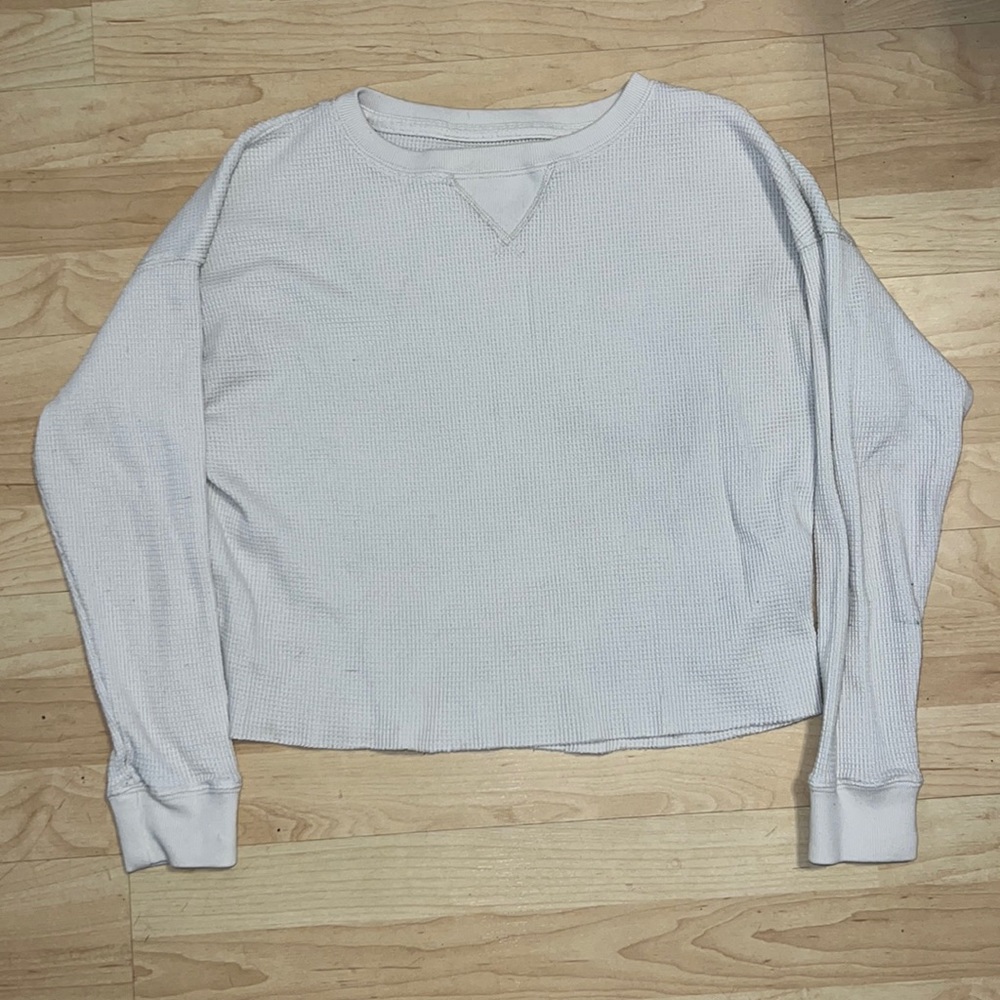 Cosy and thick waffle knit shirt